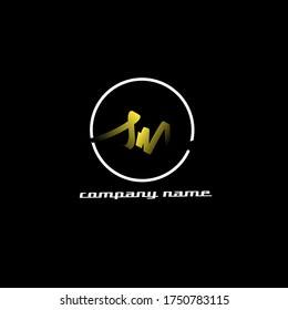 v m m sm inicial del vector de la plantilla de escritura a mano del logotipo. fondo negro aislado