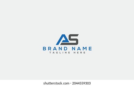 AS a s modern creative alphabet letter logo icon template