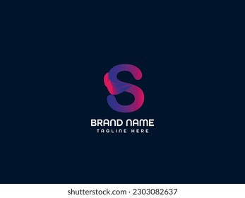 s modern letter logo design