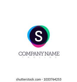 s modern letter logo template