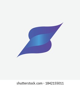 S modern logo, gradient logo, logo design, logo concept