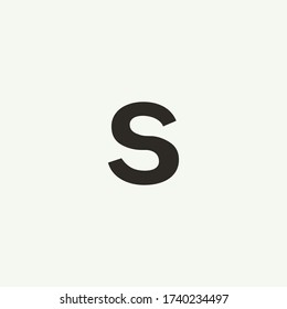 S monogram. Abstract letter S logo design. Filled creative symbol. Logo branding. Universal vector icon - Vector