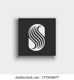 S monogram letter logo design vector EPS 10