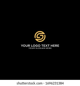 Logotipo S Monograma Simple, abstracto, lujoso y fácil de recordar.
