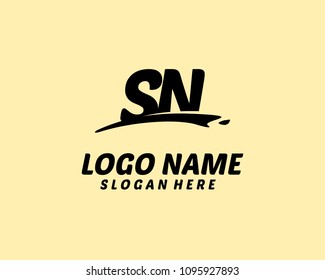 S N Initial logo