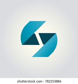 S N Letter Logo concept. Creative Minimal design template. Graphic Alphabet Symbol for Corporate Business Identity. Creative Vector element