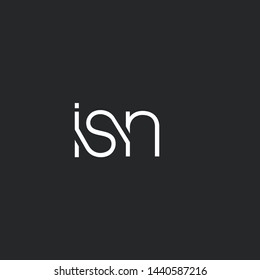 I S N letters Joint logo icon vector template.