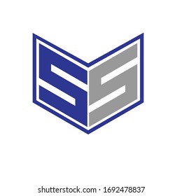 S NUEVO VICTOR DE DISEÑO DE LOGOTIPO DE LETRA MODELO
