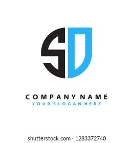 S O initial letter, modern logo design template vector 