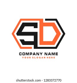 S O initial letter, modern logo design template vector 