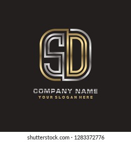 S O initial letter, modern logo design template vector 