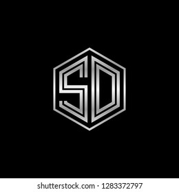 S O initial letter, modern logo design template vector 