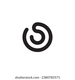 s o letter font logo icon silhouette abstract