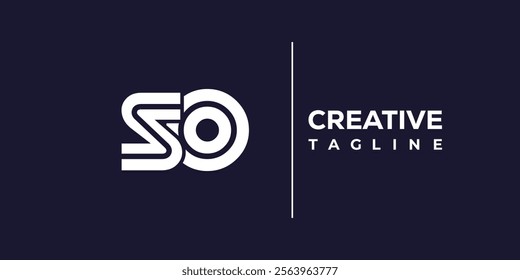 S and O logo design. SO abstract Letters Logo Monogram. This logo design is the process of creating a visual symbol that represents a brand, company, or individual.