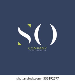 S O logo vector template