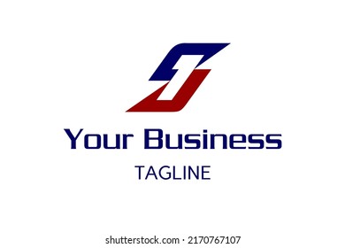 Kombination von S und Nummer eins in negativem Space Logo Design sportlich aussieht. Sehr gut geeignet für Sportler, Sportteam oder persönliche Marke