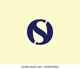 S OS SO logo design vector template