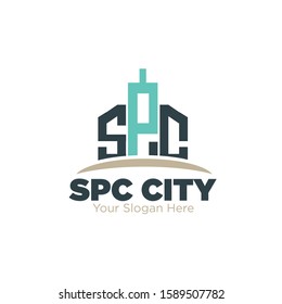 s p c real estate logo designs simple modern