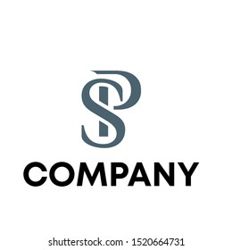 S with P logo vector design template