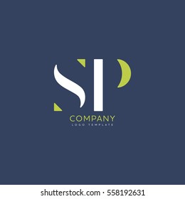 S P Logo Vector Template