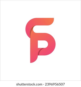 S And P Modern logo design and minimal logo