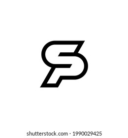 s p sp ps initial logo design vector template