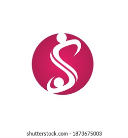 S people logo community vector 