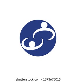 Vector de la comunidad del logotipo de la gente de S 