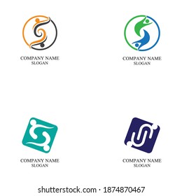S people logo community vector