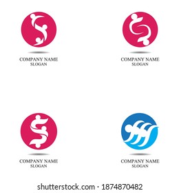 Vector de la comunidad del logotipo de la gente de S