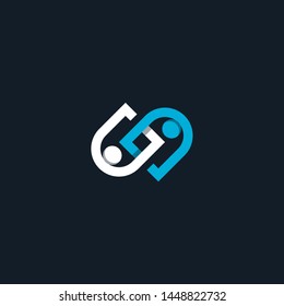 S people logo geometry monogram