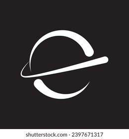 S planet circle logo icon design.