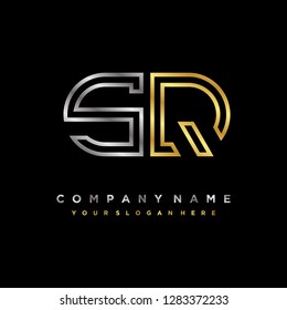 S Q initial letter, modern logo design template vector 