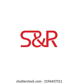 S- und R-Brief, SR-Monogramm-Logo-Symbol, Design, Vektorgrafik