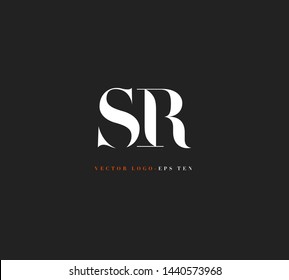 S & R letters Joint logo icon vector template for corporate logo and business card design.