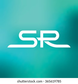 S R logo design