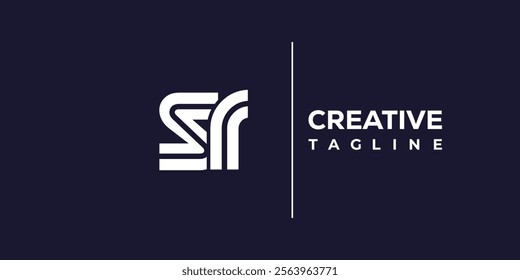 S and R logo design. SR abstract Letters Logo Monogram. This logo design is the process of creating a visual symbol that represents a brand, company, or individual.