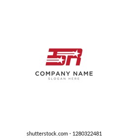 S and R Logo Template Design Vector, Emblem, Design Concept, Creative Symbol, Icon - Vector 