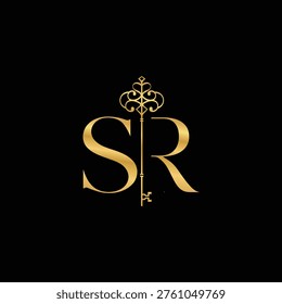 S and R royal key logo
