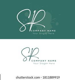  S R SR Initial based logo Letter Symbol Modern and abstract icon design concept. Initial based Vector template. Symbol for Corporate Business Company Identity.