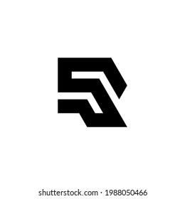 s r sr rs ursprüngliche Logo-Design, Vektorvorlage