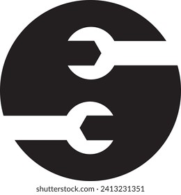 diseño del logotipo de reparación de S, logotipo del archivo vectorial, 