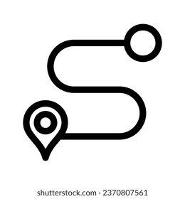 S Road Icon Vector Symbol Design Illustration