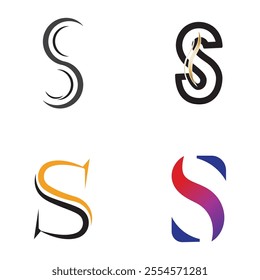 S Set  Logo Design Graphic Illustration