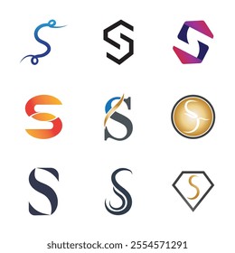 S Set  Logo Design Graphic Illustration