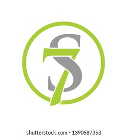 S Seven Logo  Design Template,  S Letter