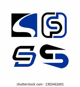 S or SH or SD Logo Design Template Illustration Vector
