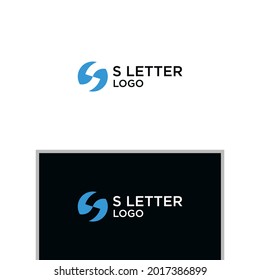 S SHAKE HANDS LOGO DESIGN VECTOR