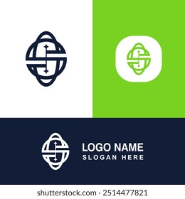 S shape logo design. Logo for salon, boutique, fashion store or other.