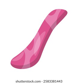 S Shaped Gua Sha flat vector illustration isolated